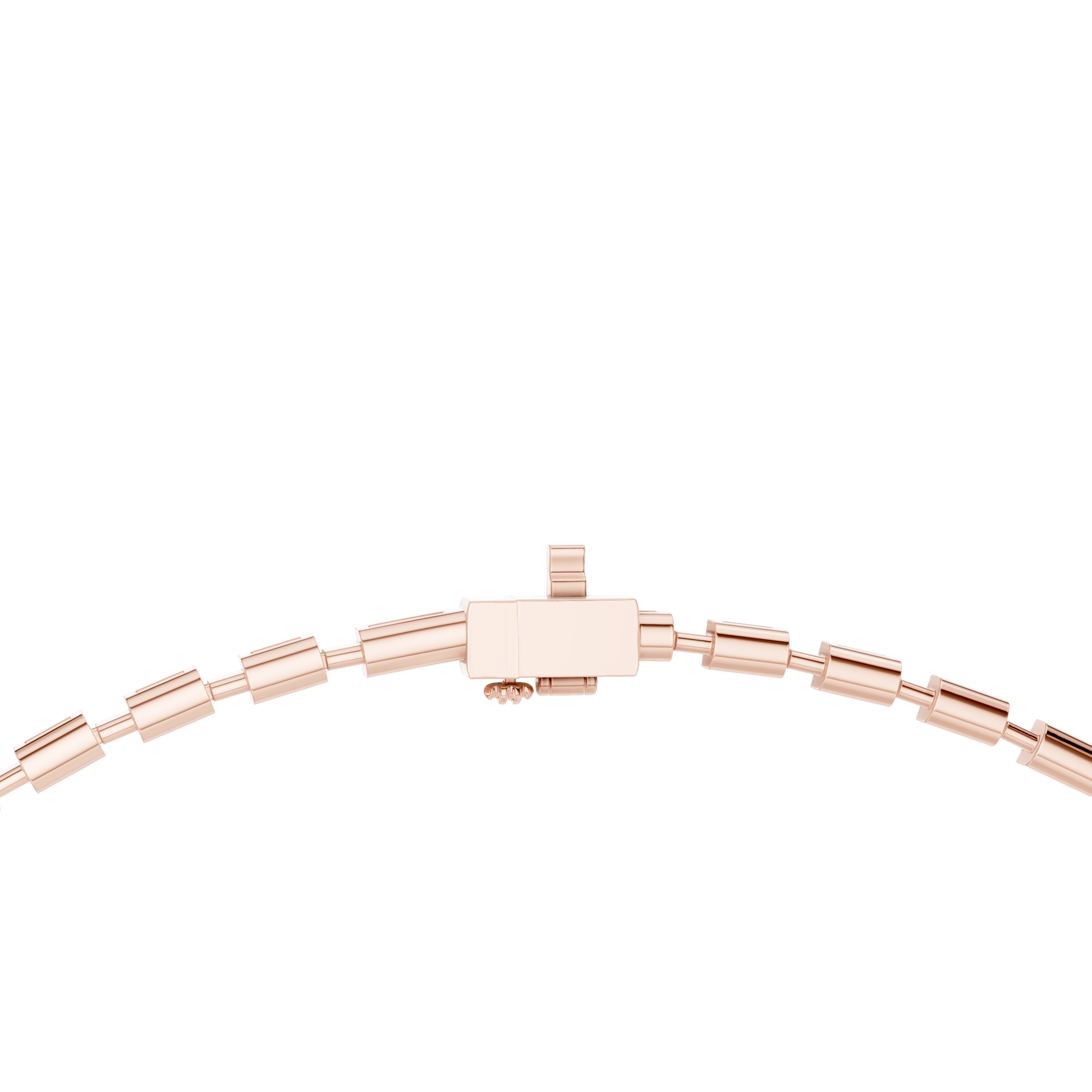 Pink Gold-Radiance Tennis Necklace Lab Diamond_view=LOCK