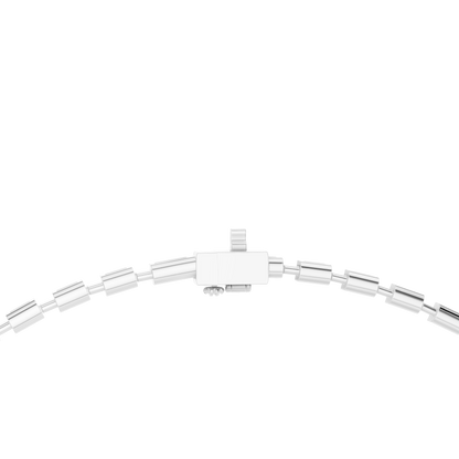 White Gold-Radiance Tennis Necklace Lab Diamond_view=LOCK