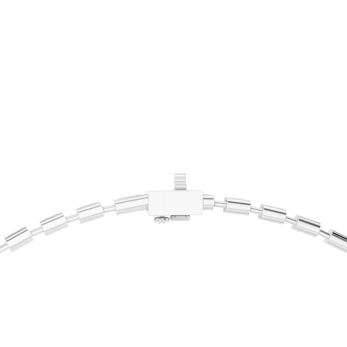 White Gold-Radiance Tennis Necklace Lab Diamond_view=LOCK