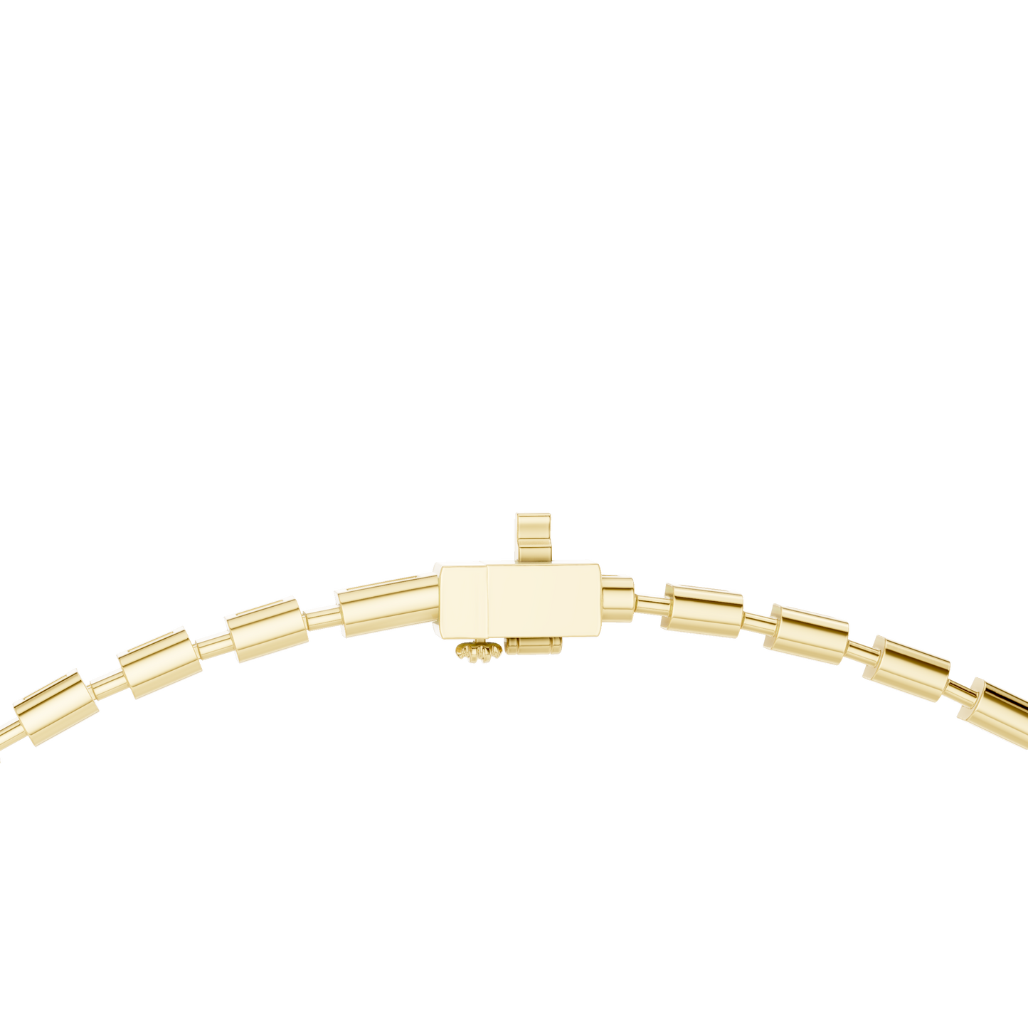 Yellow Gold-Radiance Tennis Necklace Lab Diamond_view=LOCK