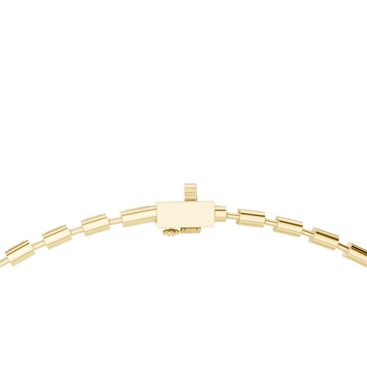 Yellow Gold-Radiance Tennis Necklace Lab Diamond_view=LOCK