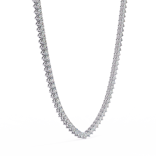 White Gold-Vega Tennis Lab-Grown Diamond Tennis Necklace_view=3DV