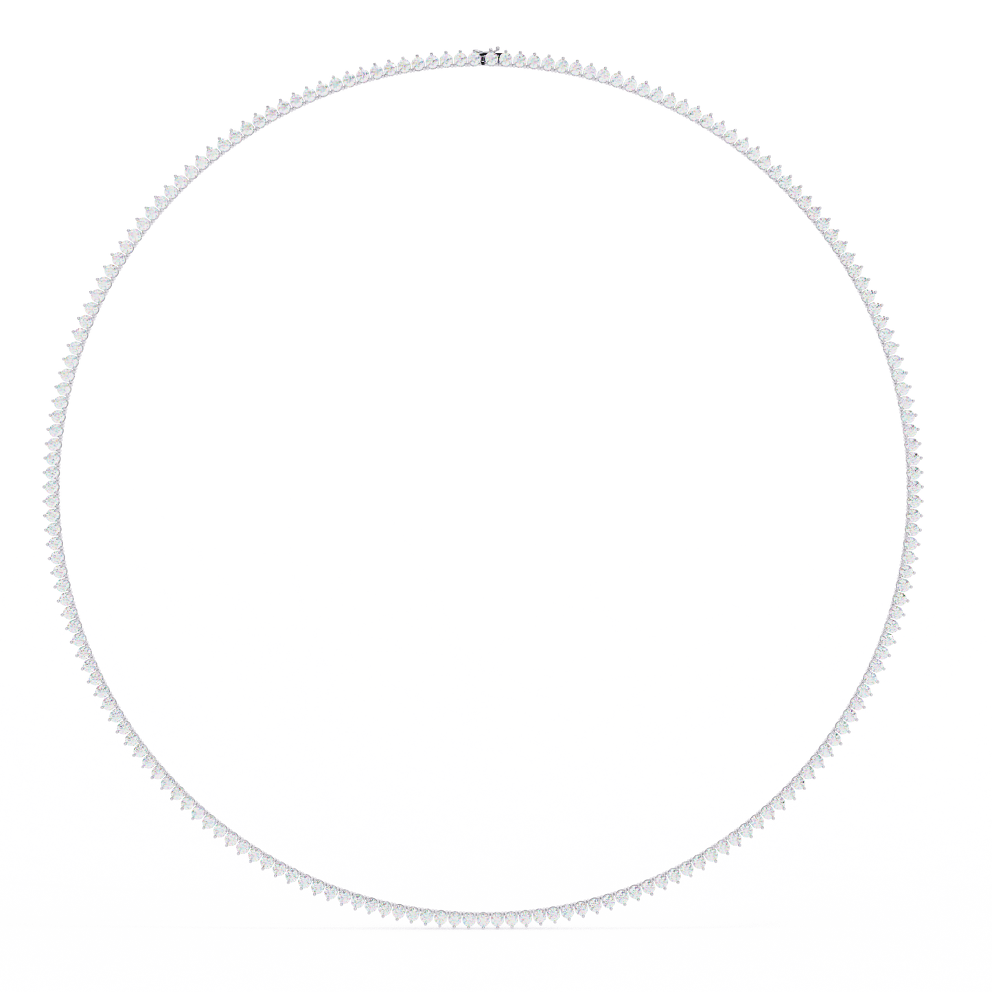 White Gold-Vega Tennis Lab-Grown Diamond Tennis Necklace_view=FRONT