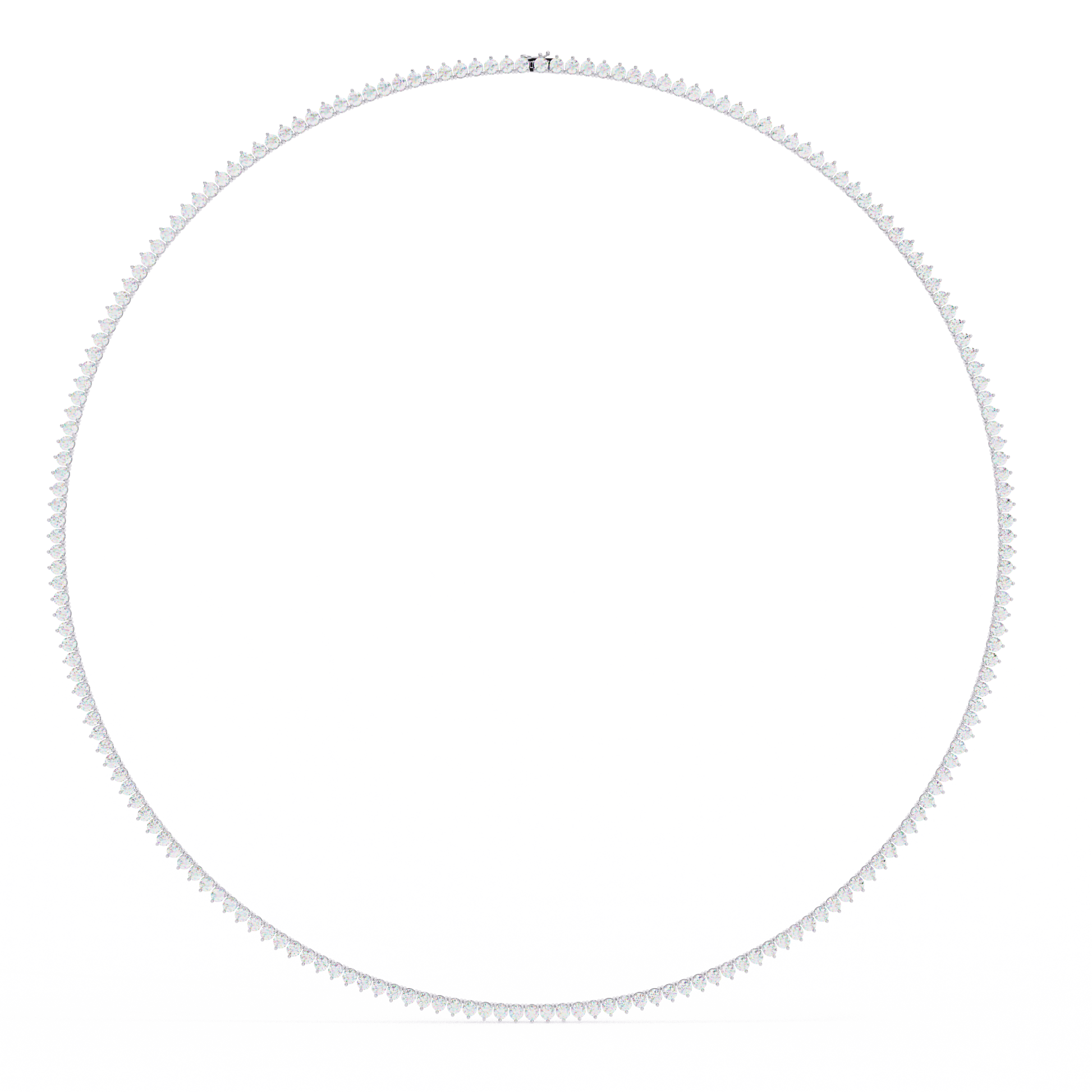 White Gold-Vega Tennis Lab-Grown Diamond Tennis Necklace_view=FRONT