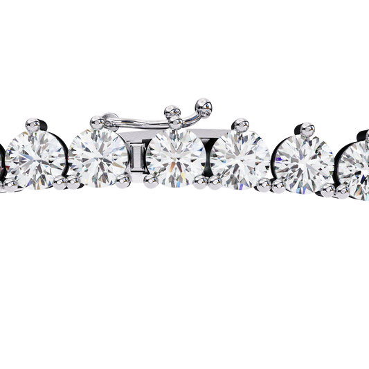 White Gold-Vega Tennis Lab-Grown Diamond Tennis Necklace_view=LOCK