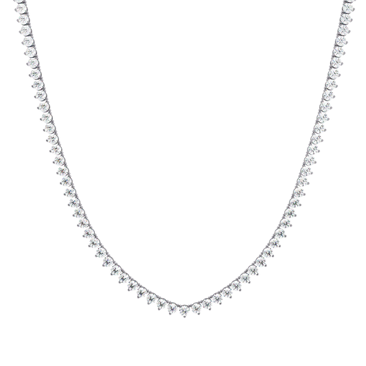 White Gold-Vega Tennis Lab-Grown Diamond Tennis Necklace_view=TOP
