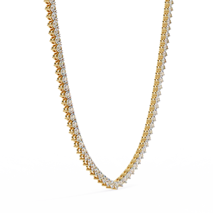 Yellow Gold-Vega Tennis Lab-Grown Diamond Tennis Necklace_view=3DV