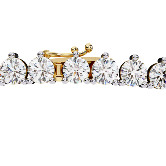 Yellow Gold-Vega Tennis Lab-Grown Diamond Tennis Necklace_view=LOCK