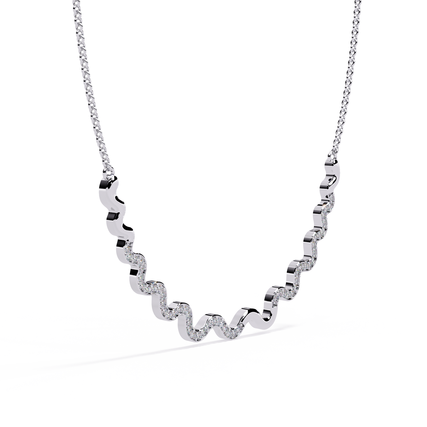 White Gold-Luna Necklace Lab Diamond_view=3DV