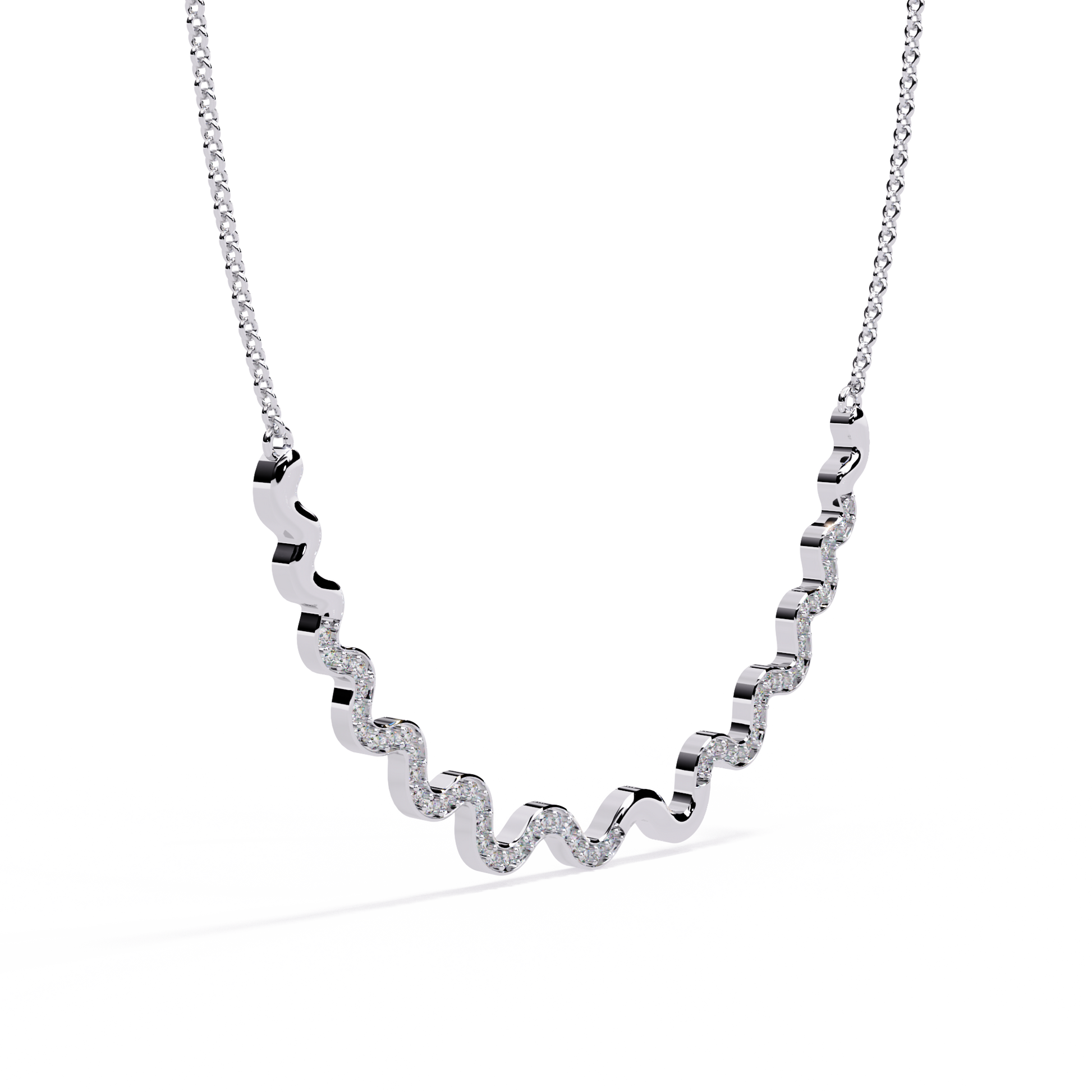 White Gold-Luna Necklace Lab Diamond_view=3DV