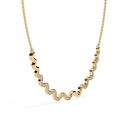 Yellow Gold-Luna Necklace Lab Diamond_view=3DV