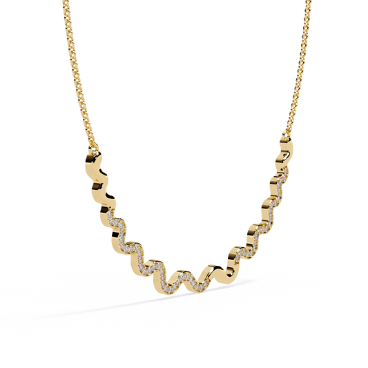 Yellow Gold-Luna Necklace Lab Diamond_view=3DV
