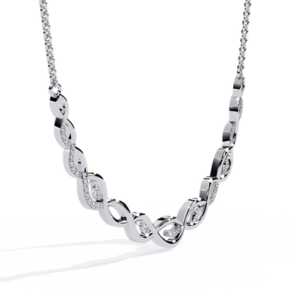 White Gold-Pollux Necklace Lab Diamond_view=3DV