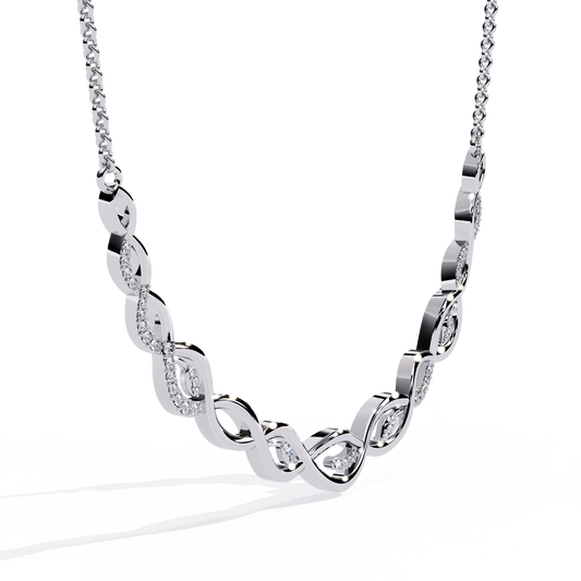 White Gold-Pollux Necklace Lab Diamond_view=3DV