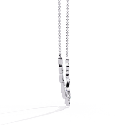 White Gold-Pollux Necklace Lab Diamond_view=SIDE