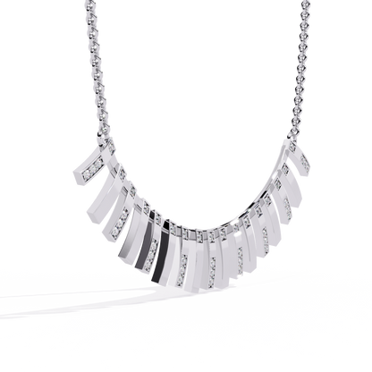 White Gold-Castor Necklace Lab Diamond_view=3DV