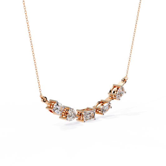 Pink Gold-Stella Pendant Lab Diamond_view=3DV