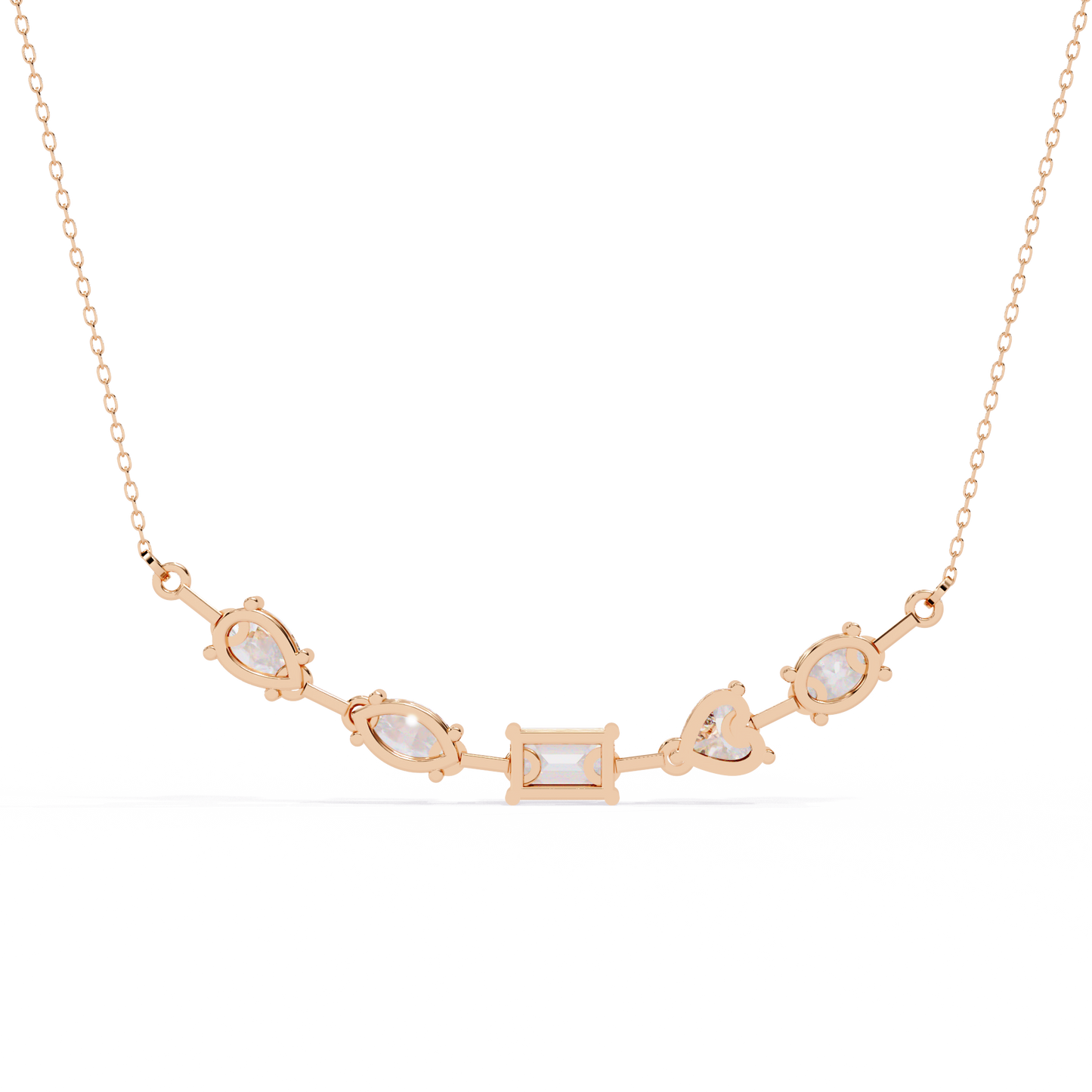 Pink Gold-Stella Pendant Lab Diamond_view=BACK