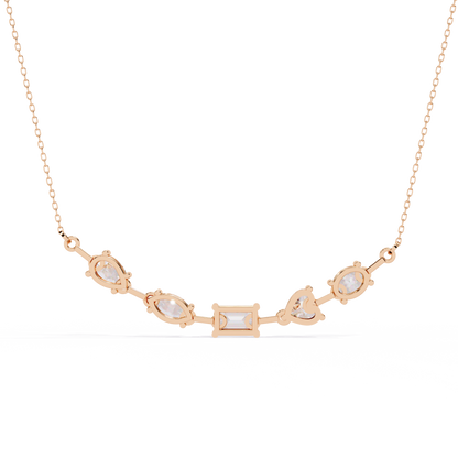 Pink Gold-Stella Pendant Lab Diamond_view=BACK