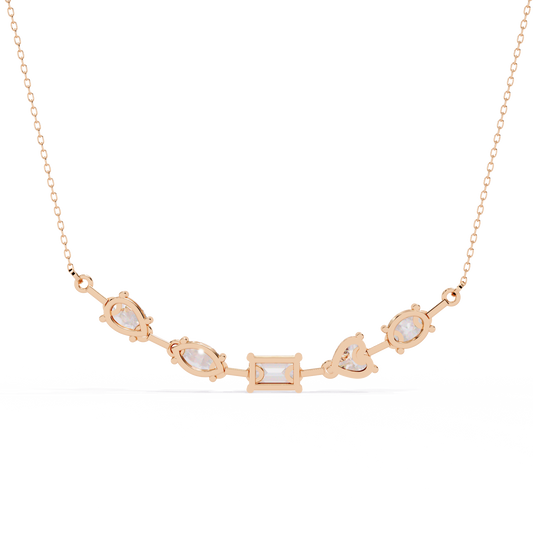 Pink Gold-Stella Pendant Lab Diamond_view=BACK