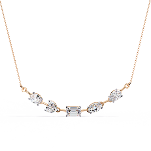 Pink Gold-Stella Pendant Lab Diamond_view=TOP