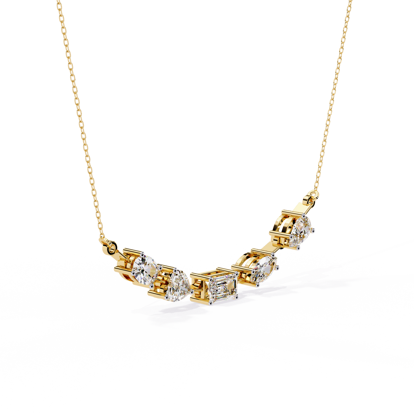 Yellow Gold-Stella Pendant Lab Diamond_view=3DV