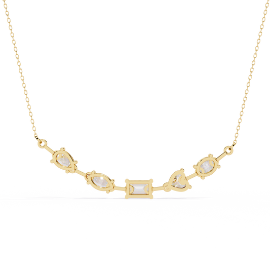 Yellow Gold-Stella Pendant Lab Diamond_view=BACK