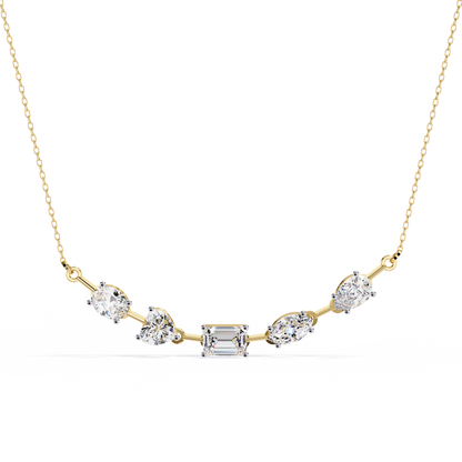 Yellow Gold-Stella Pendant Lab Diamond_view=TOP