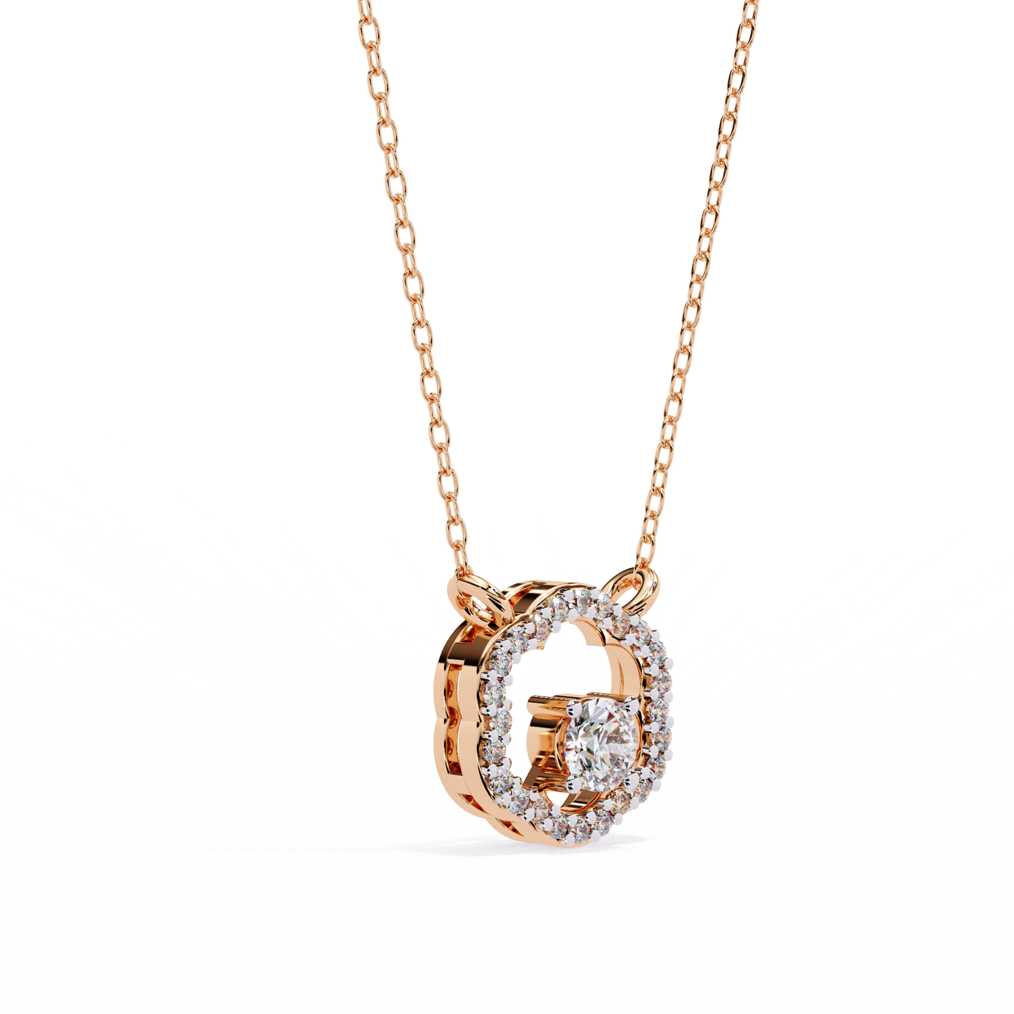 Pink Gold-Rigel Pendant Lab Diamond_view=3DV