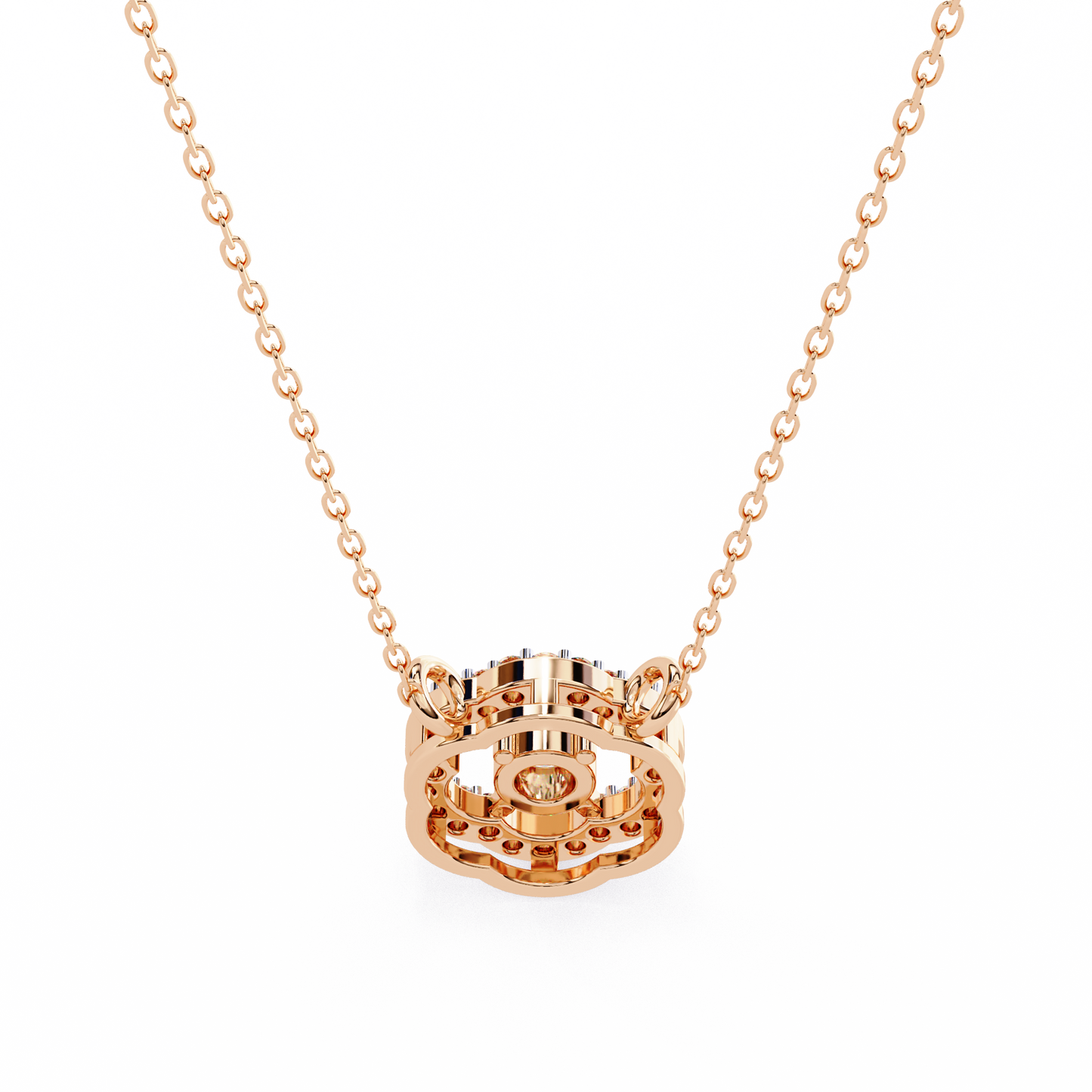 Pink Gold-Rigel Pendant Lab Diamond_view=BACK
