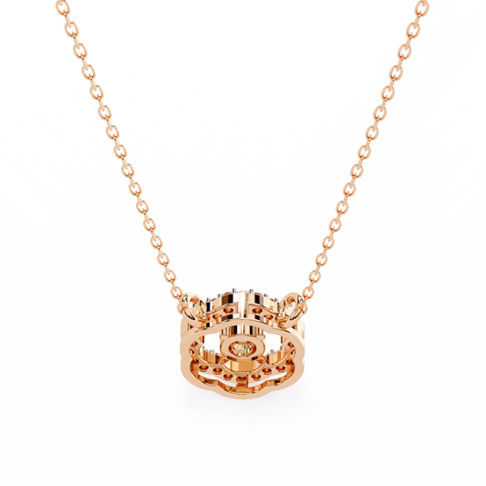 Pink Gold-Rigel Pendant Lab Diamond_view=BACK