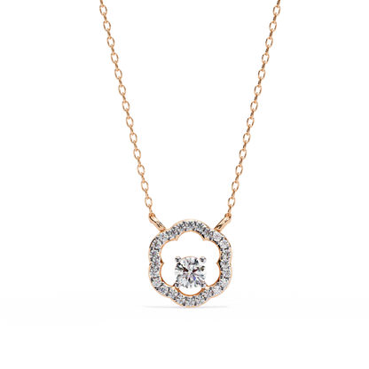 Pink Gold-Rigel Pendant Lab Diamond_view=TOP