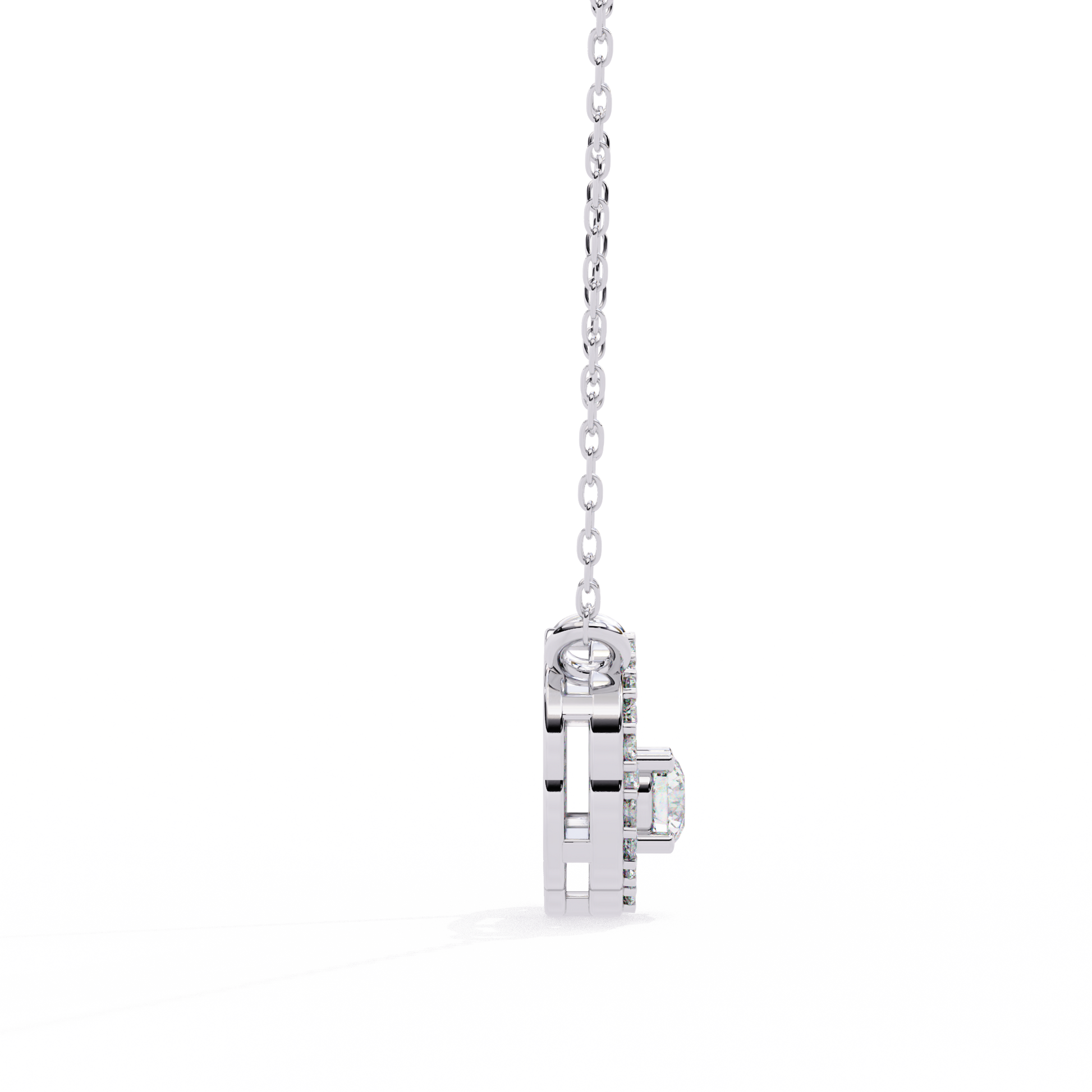 White Gold-Rigel Pendant Lab Diamond_view=SIDE