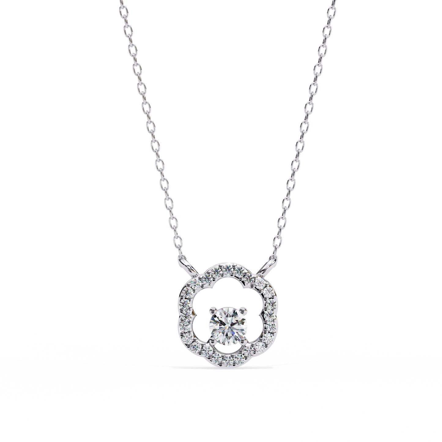 White Gold-Rigel Pendant Lab Diamond_view=TOP