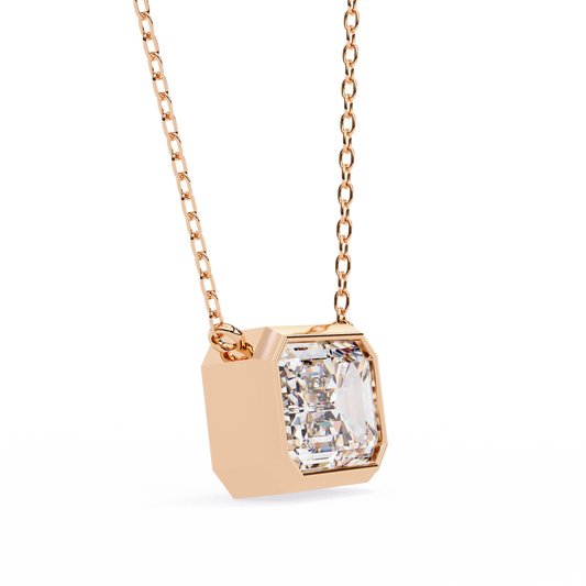 Pink Gold-Solstice Solitaire Pendant Lab Diamond_view=3DV