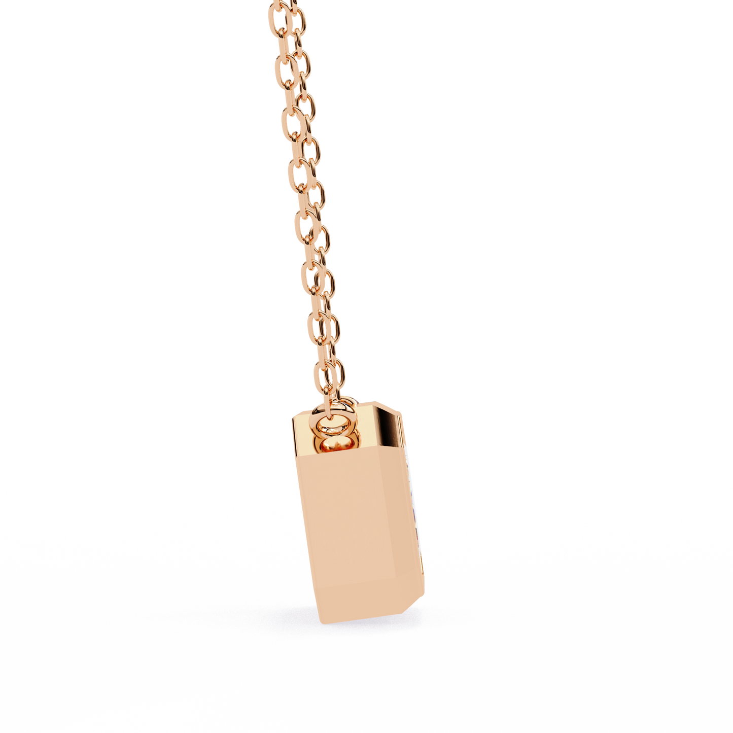 Pink Gold-Solstice Solitaire Pendant Lab Diamond_view=SIDE