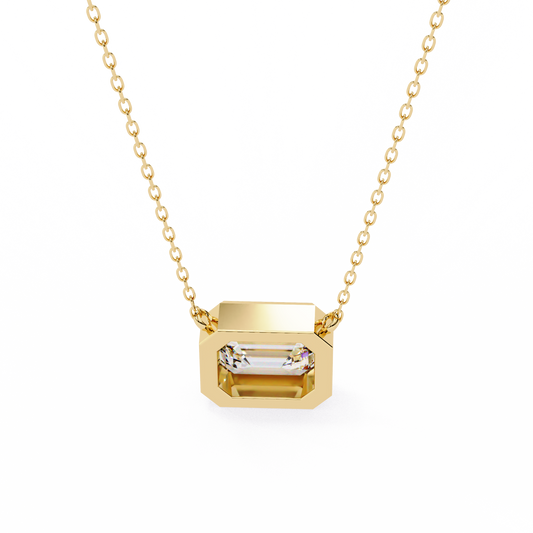 Yellow Gold-Solstice Solitaire Pendant Lab Diamond_view=BACK