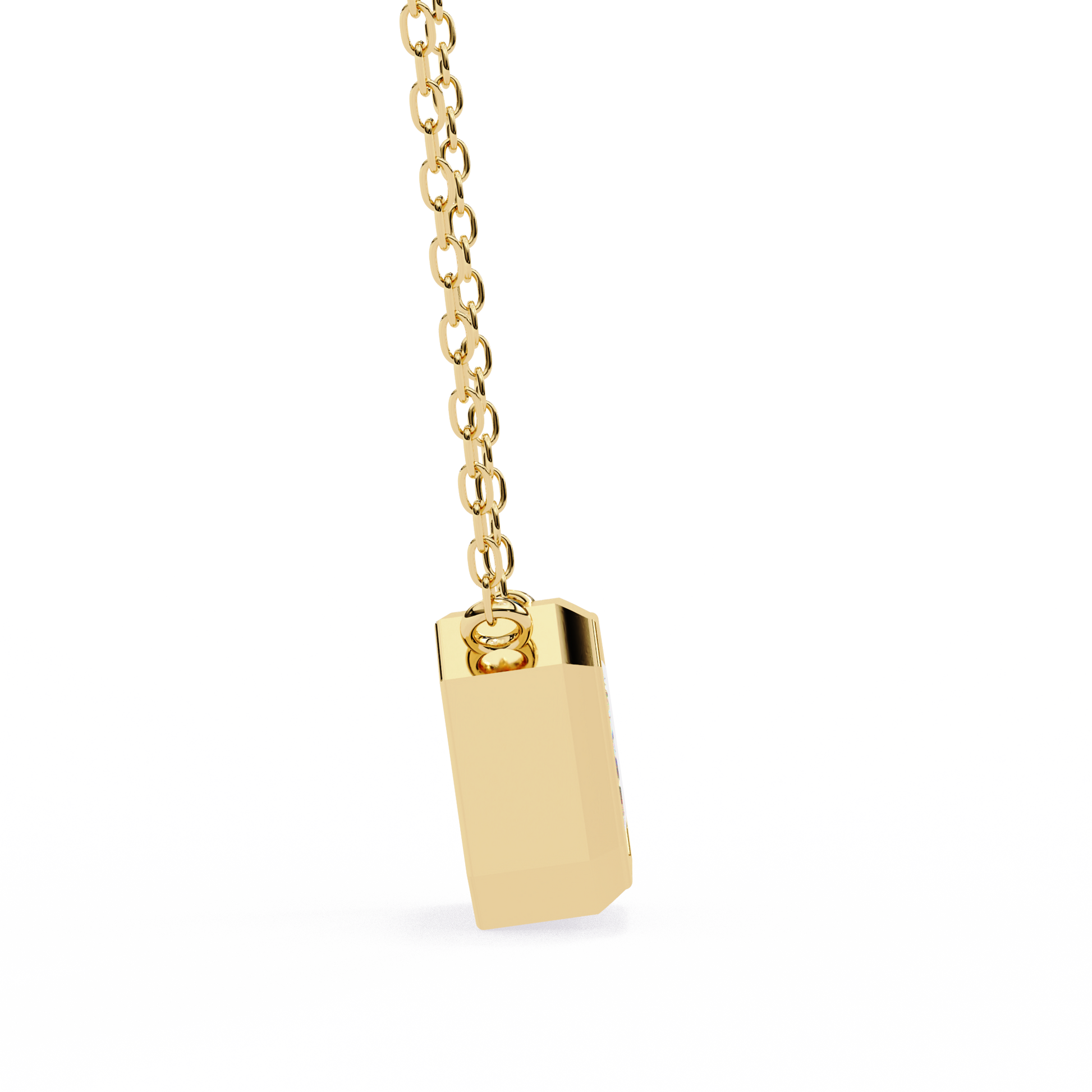 Yellow Gold-Solstice Solitaire Pendant Lab Diamond_view=SIDE