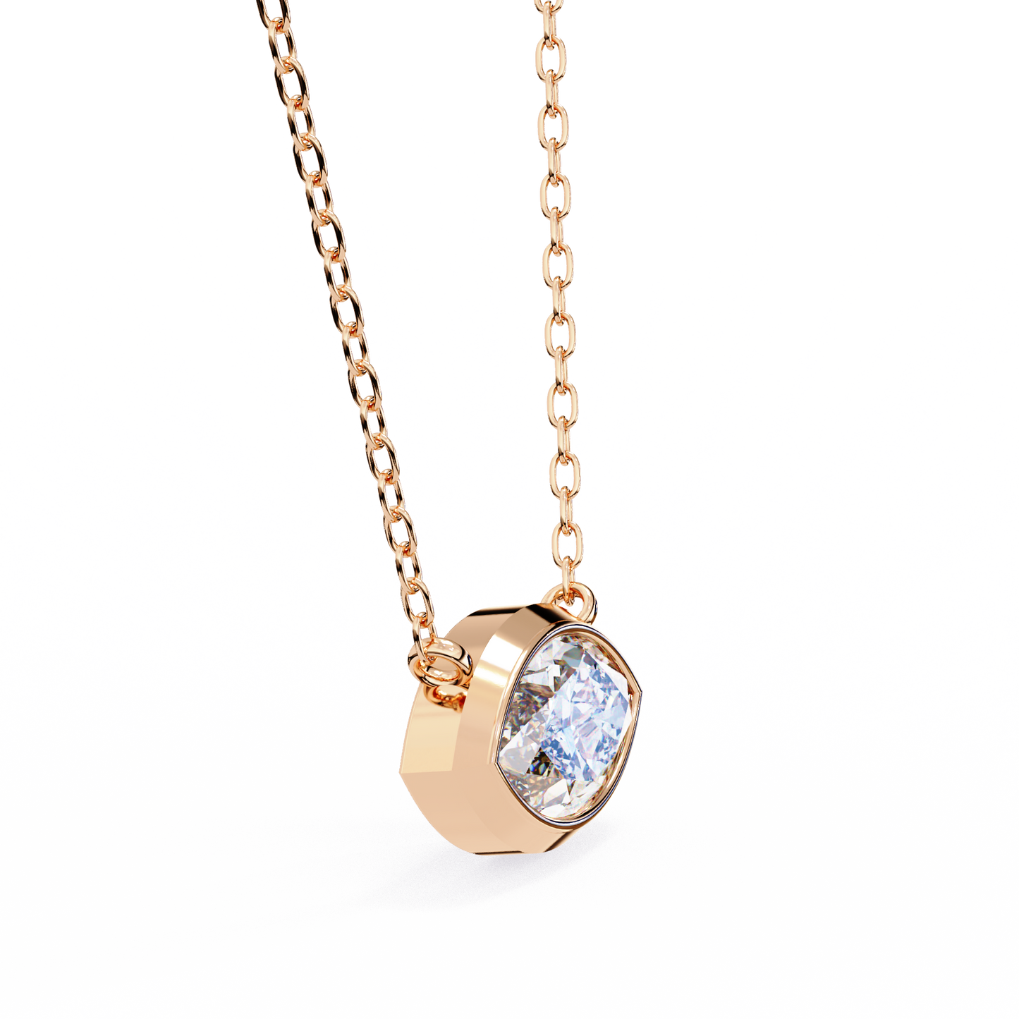 Pink Gold-Opal Solitaire Pendant Lab Diamond_view=3DV