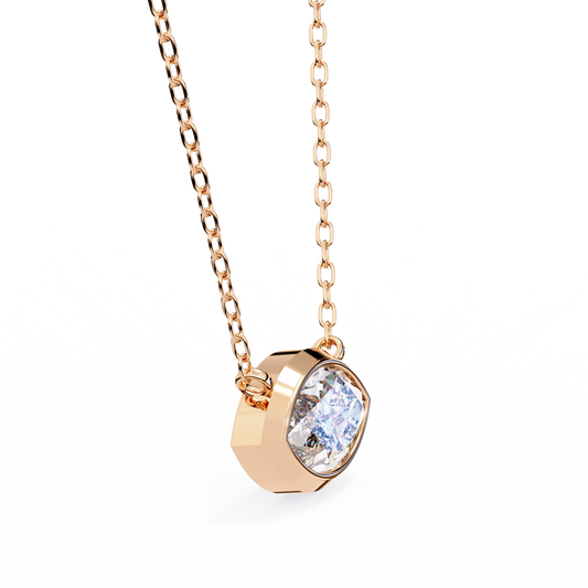 Pink Gold-Opal Solitaire Pendant Lab Diamond_view=3DV