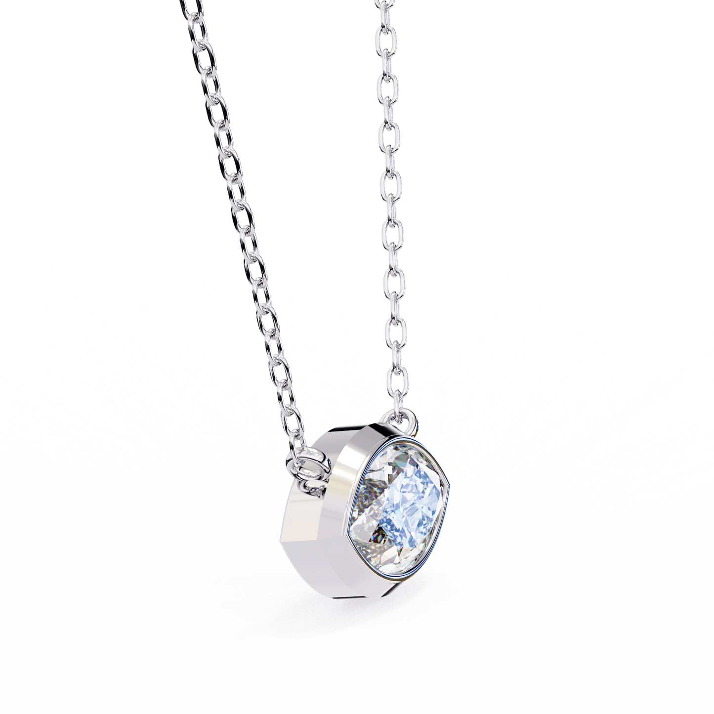 White Gold-Opal Solitaire Pendant Lab Diamond_view=3DV