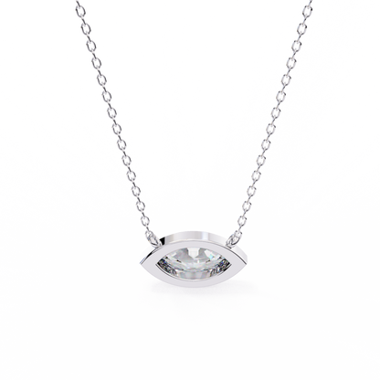 White Gold-Opal Solitaire Pendant Lab Diamond_view=BACK