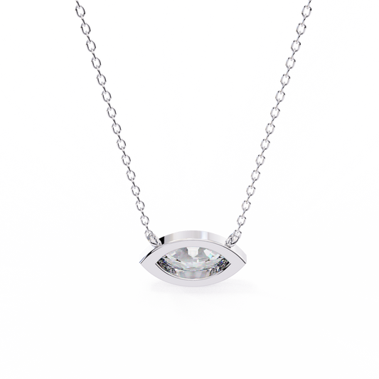 White Gold-Opal Solitaire Pendant Lab Diamond_view=BACK