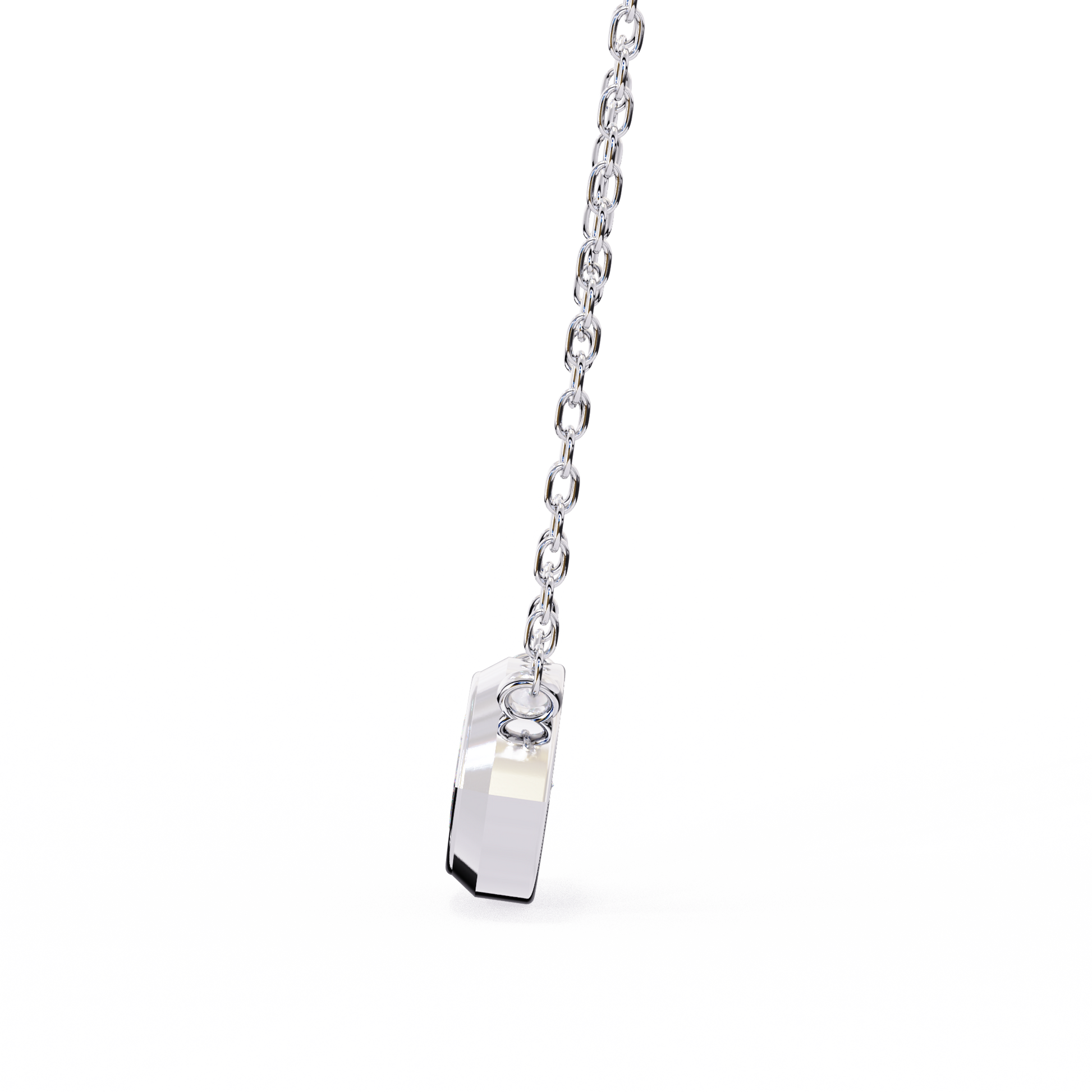 White Gold-Opal Solitaire Pendant Lab Diamond_view=SIDE