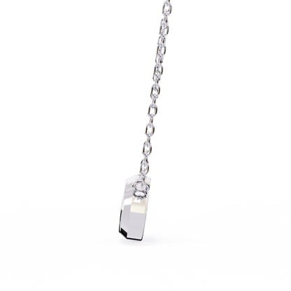 White Gold-Opal Solitaire Pendant Lab Diamond_view=SIDE