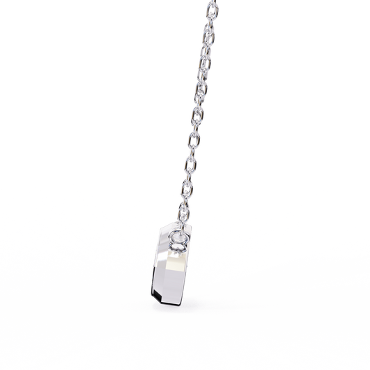 White Gold-Opal Solitaire Pendant Lab Diamond_view=SIDE