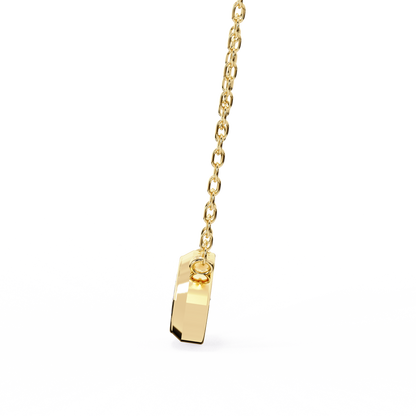 Yellow Gold-Opal Solitaire Pendant Lab Diamond_view=SIDE