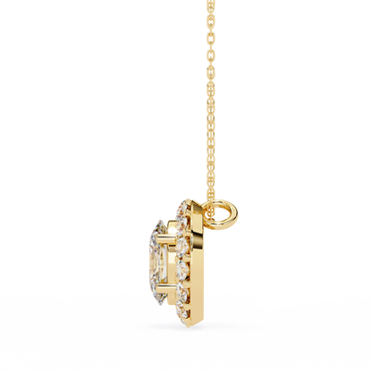 Yellow Gold-Astral Solitaire Pendant Lab Diamond_view=SIDE
