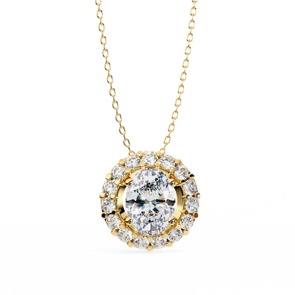 Yellow Gold-Astral Solitaire Pendant Lab Diamond_view=TOP
