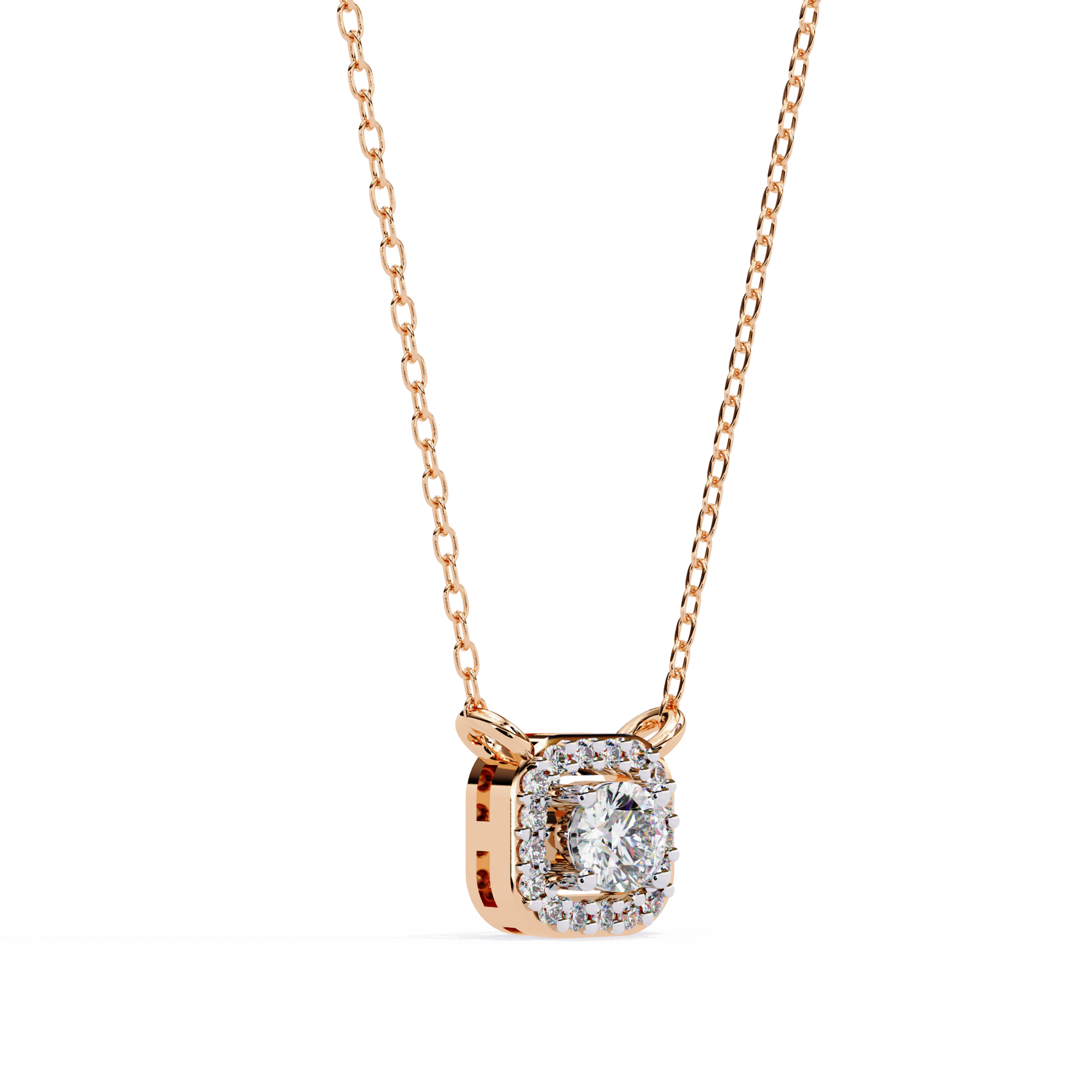 Pink Gold-Jade Solitaire Pendant Lab Diamond_view=3DV
